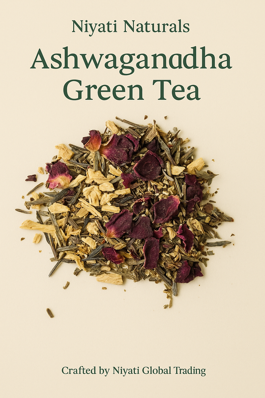 Ashwagandha Green Tea – Natural Calm in Every Sip